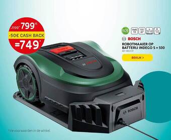 Brico Robotmaaier Op Batterij Indego S + 500 aanbieding