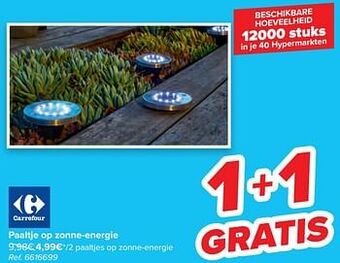 Carrefour Paaltje op zonne-energie aanbieding
