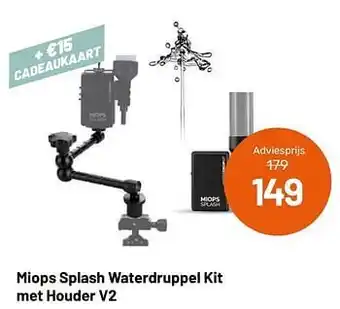 Kamera Express Miops splash waterdruppel kit met houder v2 aanbieding
