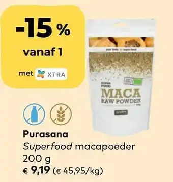 Bio Planet Purasana superfood macapoeder aanbieding