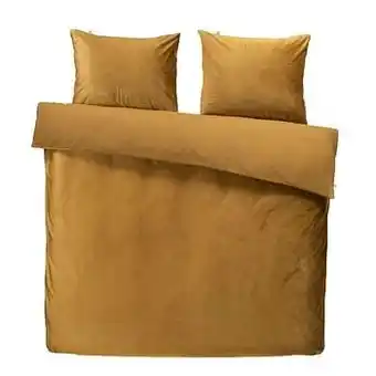 Leen Bakker At Home by Beddinghouse dekbedovertrek Tender - goudkleur - 240x220/220 cm - Leen Bakker aanbieding