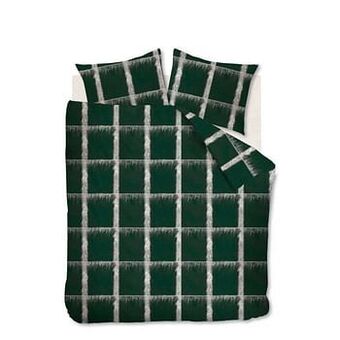 Leen Bakker At Home by Beddinghouse dekbedovertrek Traditional - groen - 200x200/220 cm - Leen Bakker aanbieding