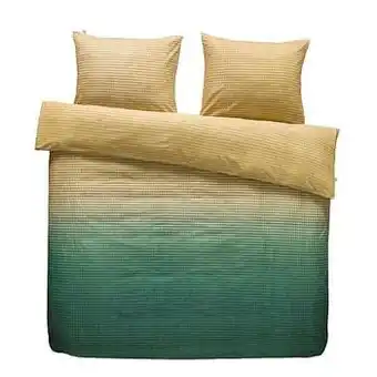 Leen Bakker At Home by Beddinghouse dekbedovertrek Straight - oker - 200x200/220 cm - Leen Bakker aanbieding