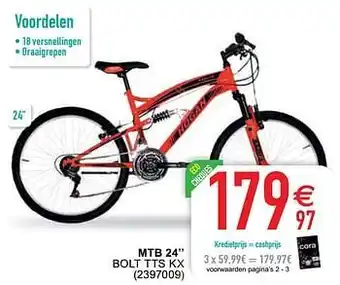 Mtb 24`` bolt tts kx