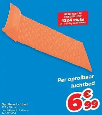 Oprolbaar luchtbed