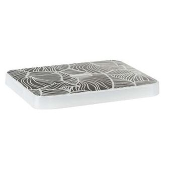 Leen Bakker Sigma home deksel 24 liter - zwart/wit - 44,4x34,3x4 cm - Leen Bakker aanbieding