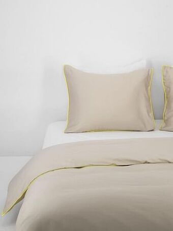 HEMA HEMA Dekbedovertrek Hotel Katoen Satijn Zand (zand) aanbieding