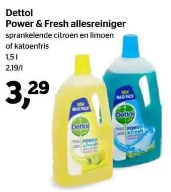 Spar Dettol power + fresh allesreiniger aanbieding