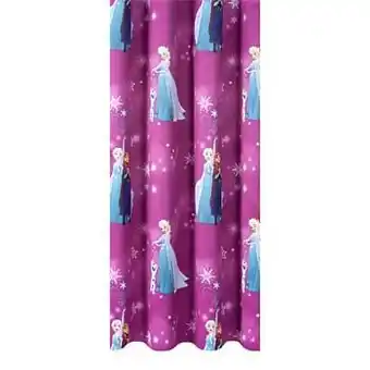 Leen Bakker Gordijnstof Frozen - roze - 150 cm - Leen Bakker aanbieding
