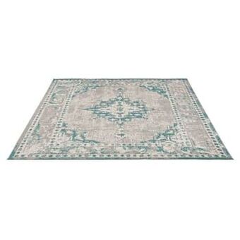 Leen Bakker Tapijt Vintage - beige/aqua - 240x340 cm - Leen Bakker aanbieding