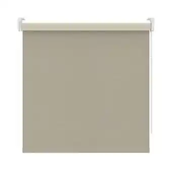 Leen Bakker Rolgordijn verduisterend - beige - 210x190 cm - Leen Bakker aanbieding