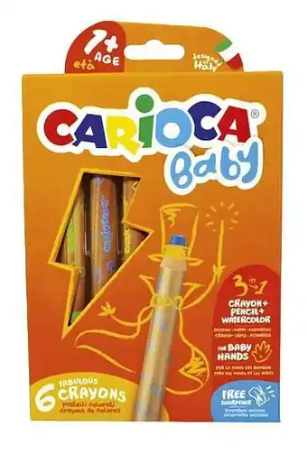 Dreamland Carioca Baby kleurpotlood 3-in-1 - 6 stuks aanbieding