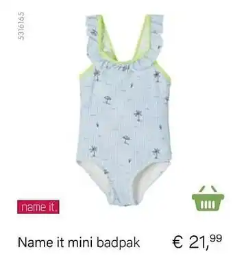 Multi bazar Name it mini badpak aanbieding