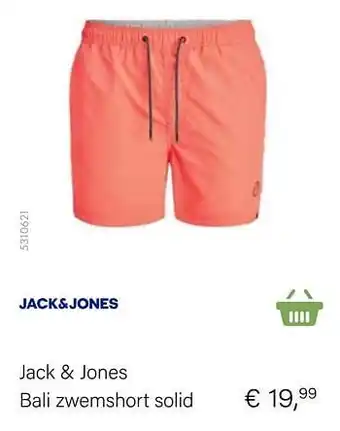 Multi bazar Jack + jones bali zwemshort solid aanbieding