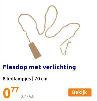 Action Flesdop met verlichting aanbieding