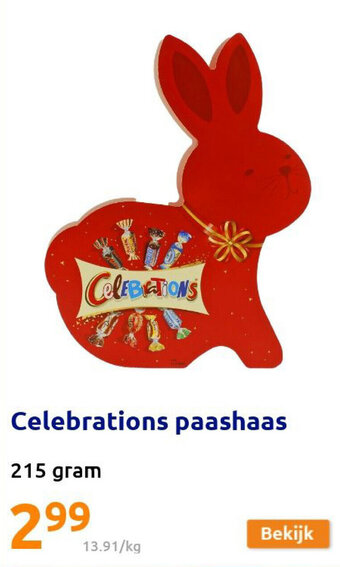 Action Celebrations paashaas aanbieding