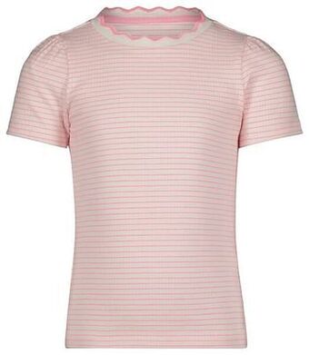 HEMA HEMA Kinder T-shirt Rib Strepen Roze (roze) aanbieding