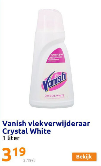 Action Vanish vlekverwijderaar Crystal White aanbieding