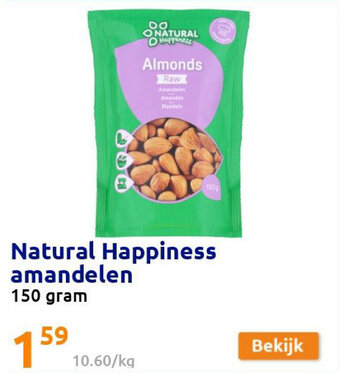 Action Natural Happiness amandelen aanbieding