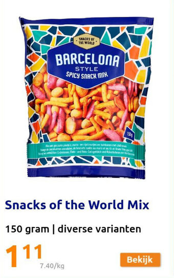 Action Snacks of the World Mix aanbieding