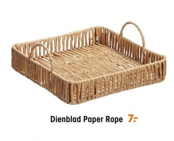 Dienblad paper rope