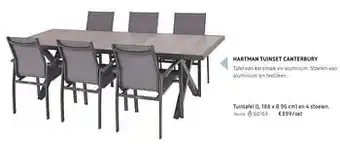 Dreamland Tuintafel en 4 stoelen aanbieding