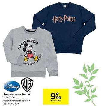 Carrefour Sweater voor heren aanbieding
