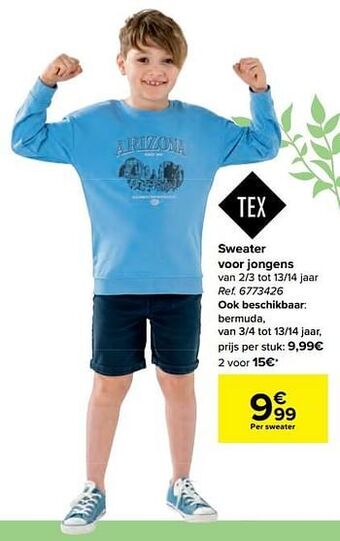 Carrefour Sweater voor jongens aanbieding