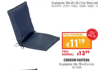 Coussin Fauteuil