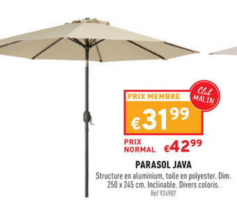 Trafic Parasol Java aanbieding