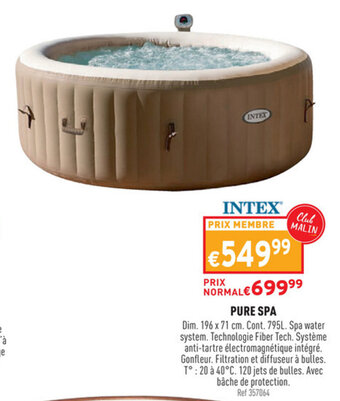 Trafic Intex Pure Spa aanbieding