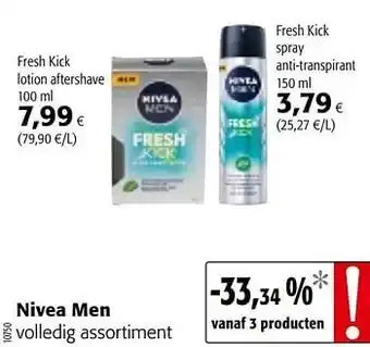Colruyt Nivea men volledig assortiment aanbieding