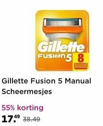 Plein.nl Gillette fusion 5 manual scheermesjes aanbieding