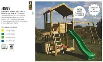 Fox play schommel sacramento monkey bar shop met glijbaan