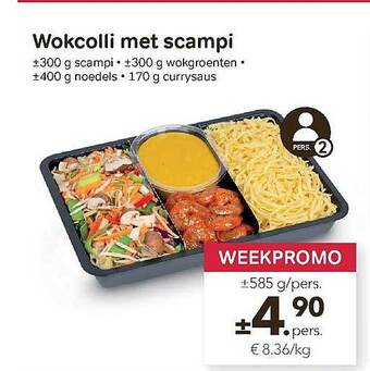Bon Ap Wokcolli Met Scampi aanbieding