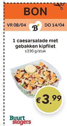 Bon Ap Caesarsalade Met Gebakken Kipfilet aanbieding