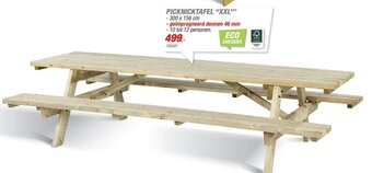Hubo Picknicktafel "XXL" 300 x 156 cm aanbieding