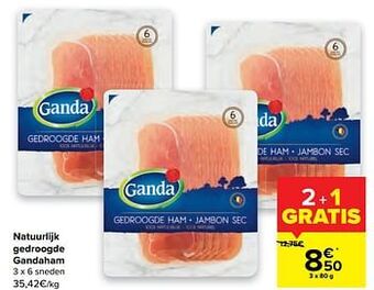 Carrefour Natuurlijk gedroogde gandaham aanbieding