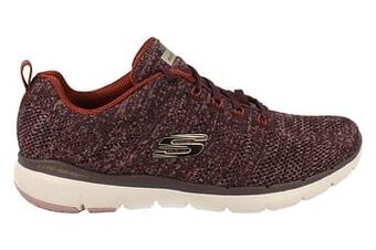 Berca Shoes Skechers Sneaker Laag Dames - Bordeaux aanbieding