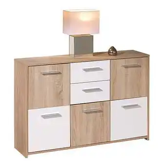 Leen Bakker Dressoir Elvezia - bruin - 77x115x30 cm - Leen Bakker aanbieding