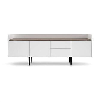 Leen Bakker Dressoir Yding - wit - 40,5x195,5x73,2 cm - Leen Bakker aanbieding