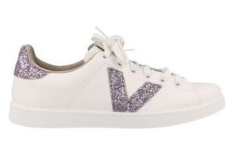 Berca Shoes Victoria Made in Spain Sneaker Laag Dames Lila - Wit aanbieding