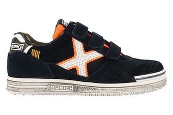 Berca Shoes Munich Sneaker Laag Jongens Volledig Leder Maat 31/35 - Blauw aanbieding