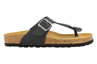 Berca Shoes Cosmos Comfort Teenslipper Heren - Zwart aanbieding