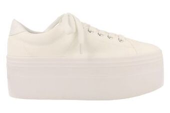 Berca Shoes No Name Sneaker Laag Dames Plato L Trend Plateauzool - Wit aanbieding