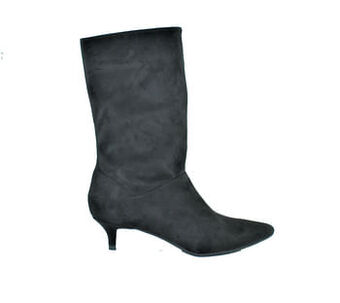 Berca Shoes Unisa Laars Dames Trend Kitten Heel - Zwart aanbieding