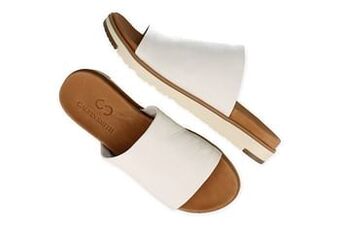 Berca Shoes Andrea Conti Slipper Dames Volledig Leder - Wit aanbieding