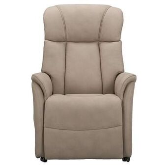 Leen Bakker Relaxfauteuil Nebraska (sta-op) - taupe - Leen Bakker aanbieding