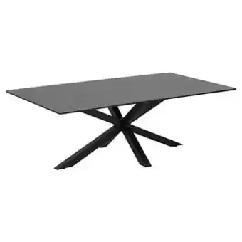 Leen Bakker Salontafel Furudal - zwart - 46x130x70 cm - Leen Bakker aanbieding