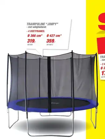 Hubo Trampoline "Jimpy" 366 cm aanbieding